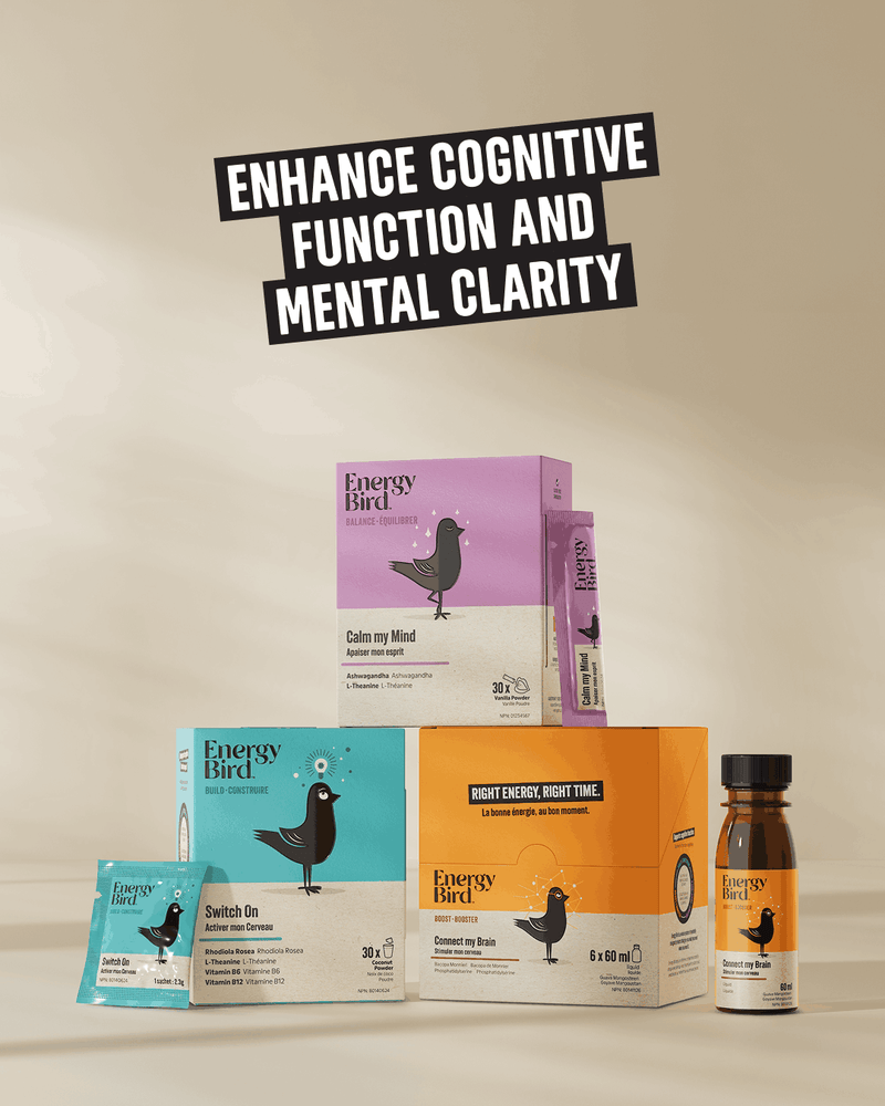 Energy Bird Mental Performance System including Switch On, Connect my Brain and Calm my Mind