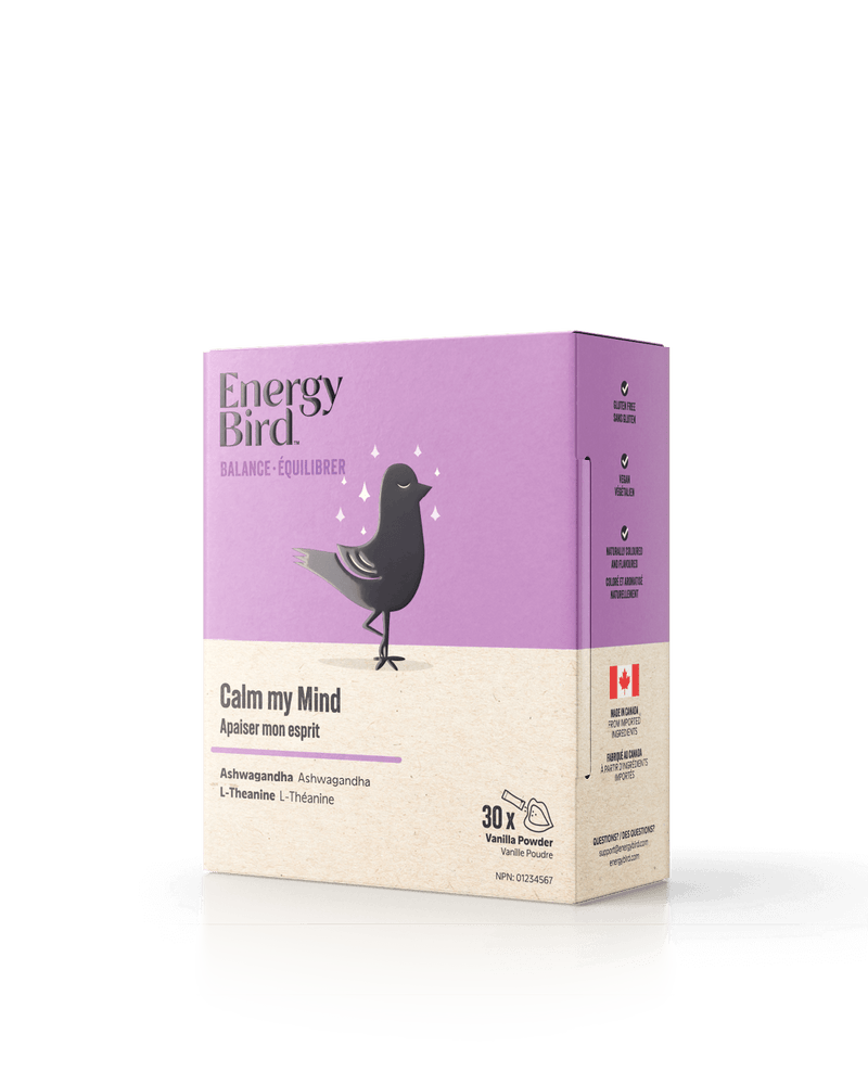 Energy Bird Calm my Mind side of package