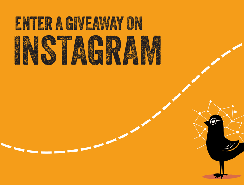 Enter a giveaway on instagram