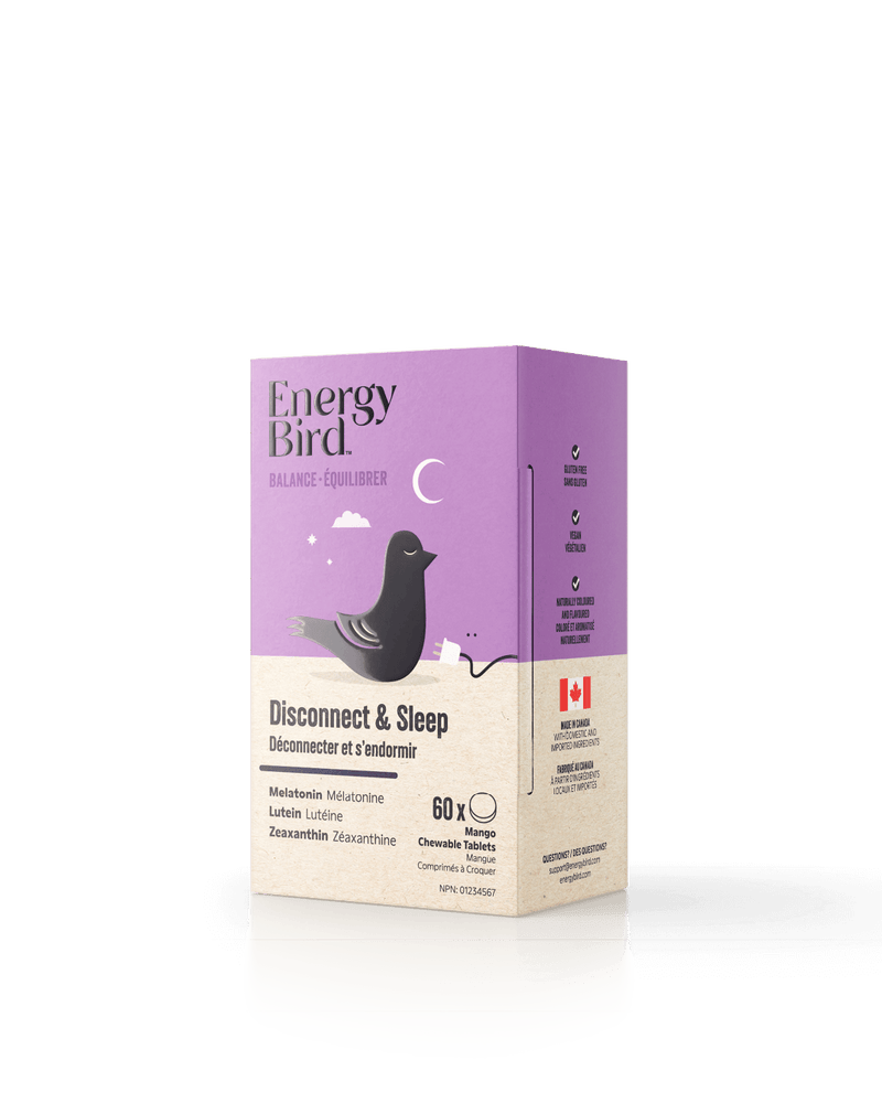 Energy Bird Disconnect and Sleep side of package