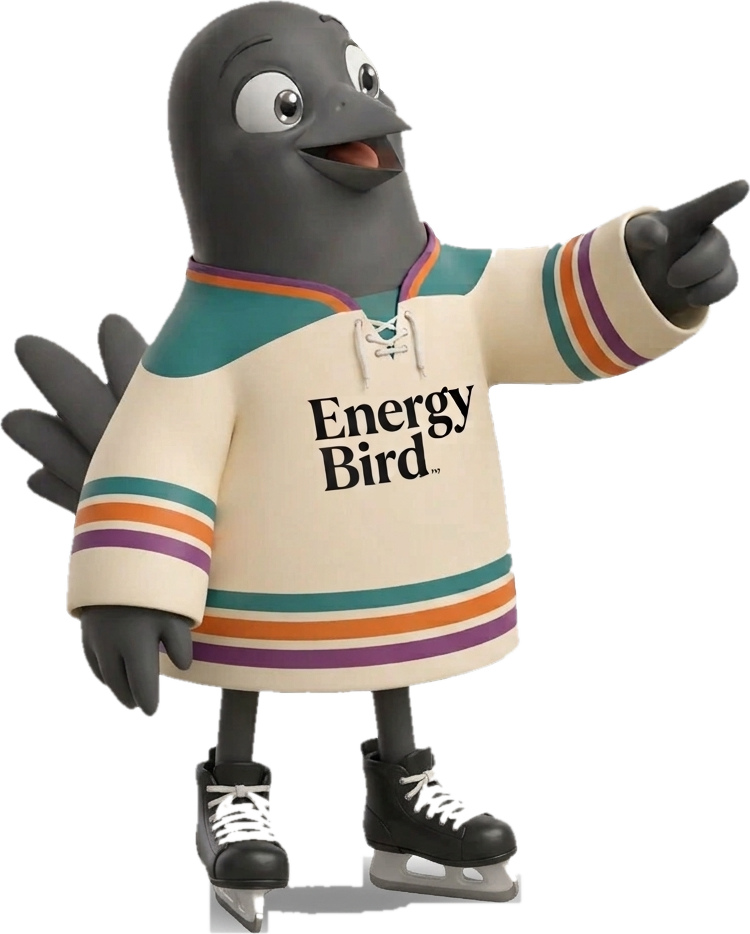 Energy Bird Rookie Bird pointing