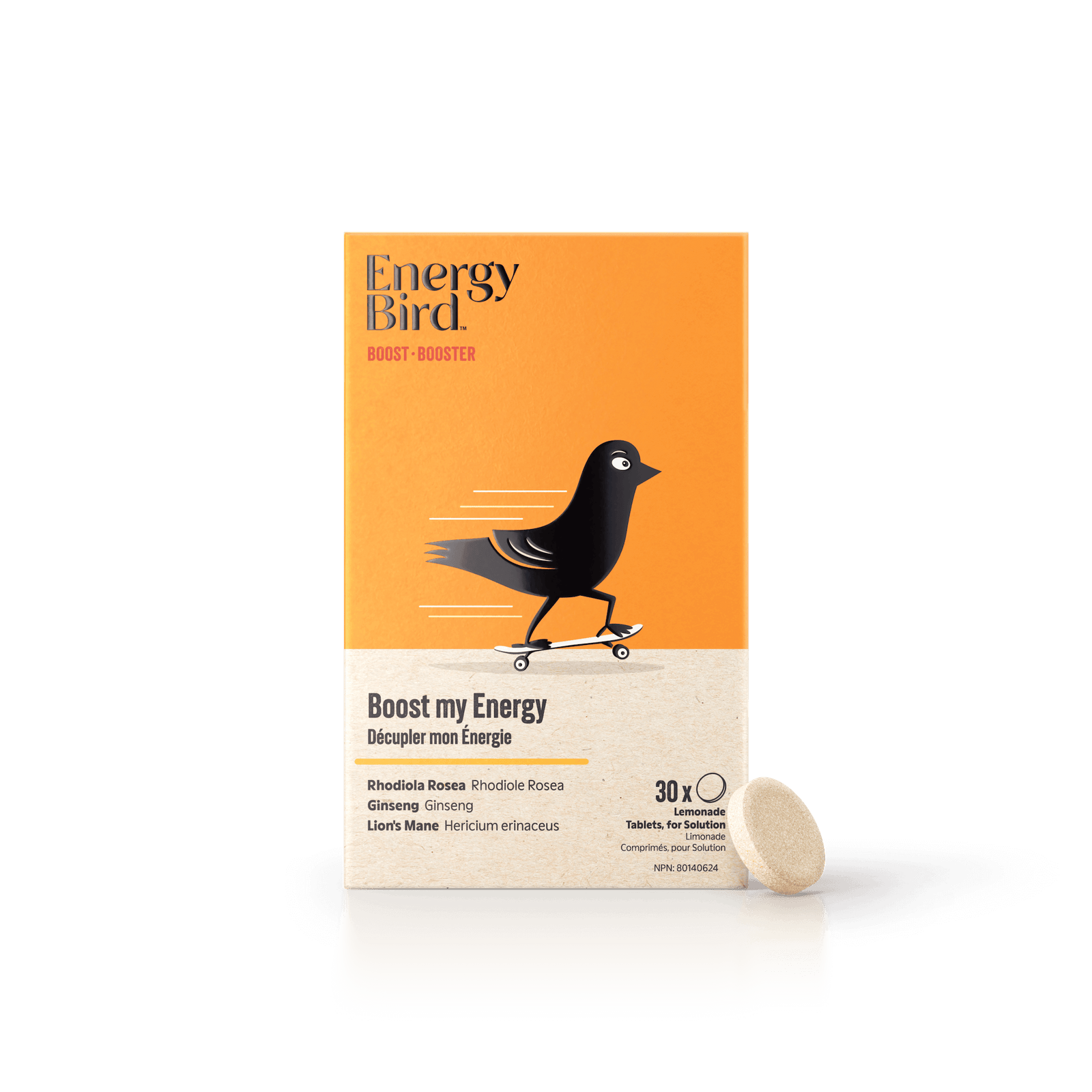 Energy Bird Boost My Energy - Energy & Stress Support - 30 Tablets
