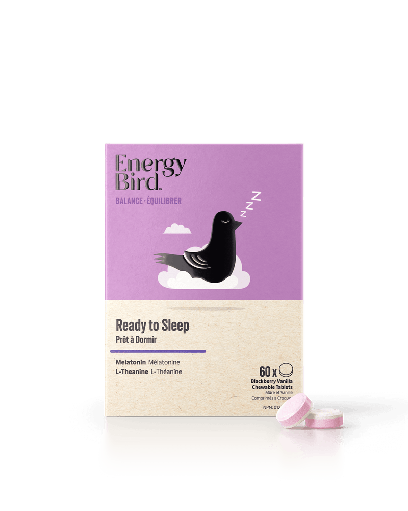 Energy Bird Ready To Sleep,  Sleep Support Supplement, 60 Chew Melts