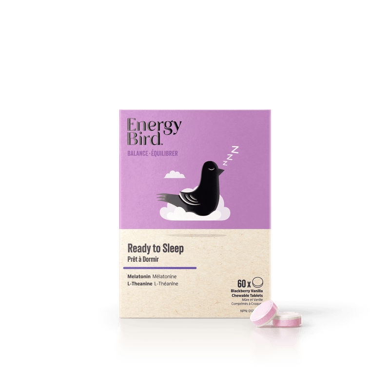 Energy Bird Ready To Sleep,  Sleep Support Supplement, 60 Chew Melts