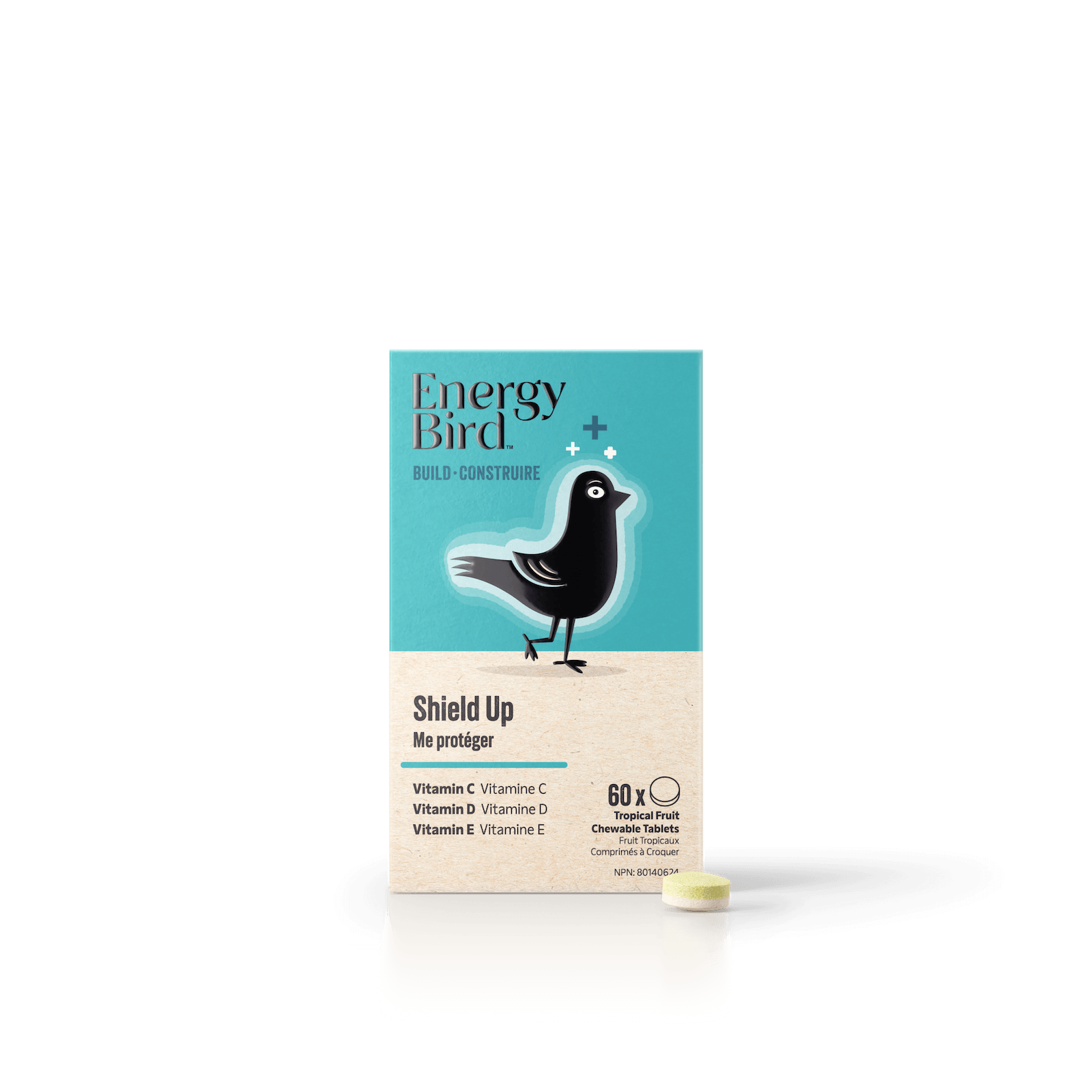 Energy Bird Shield Up - Immune System Support - 60 Chewable Tablets
