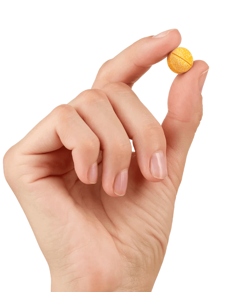 Energy Bird Disconnect and Sleep tablet being held in one hand