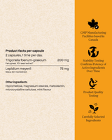Each Energy Bird Feel Sexy capsule contains 300mg of fenugreek extract and 75mg of maca root extract. 