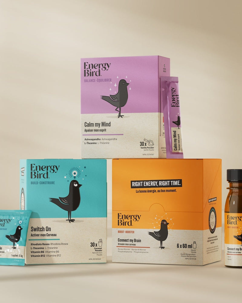 Energy Bird Mental Performance System including Switch On, Connect my Brain and Calm my Mind